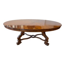 Lx. Rossi Travestere Wave Oval Expanding Dining Table. Original Price: $9,000