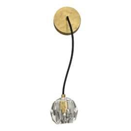 Restoration Hardware Boule De Cristal Lacquered Burnished Brass. Original Price: $795