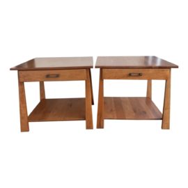 Country Classics Custom Side Tables, a Pair
