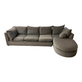 Kreiss Somerset Collection Gray Sectional Sofa. Original Price: $8,000