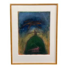 Custom Framed Original Oil Pastel