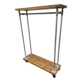 Tyler Kingston Wood Co. Custom Industrial Clothing Rack