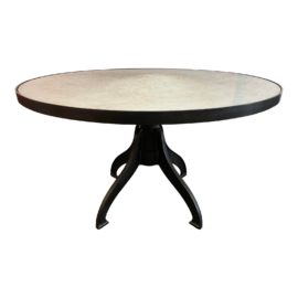 Crate & Barrel Miraval Iron + Antiqued Mirror Table
