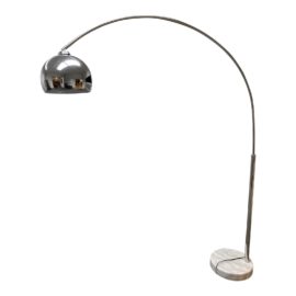 George Kovacs Polished Chrome Arc Floor Lamp