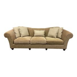 Baker Furniture Barbara Barry Celadon Sofa. Original Price: $5,400