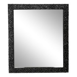 Custom Design Black Gloss Textural Mirror. Original Price: $900