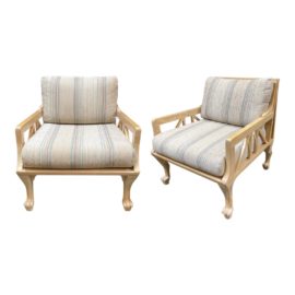 John Hutton Pair of "Thebes" Chair for Randolph & Hein