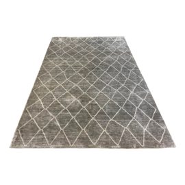 HD Buttercup Bamboo Silk Grey Rug - 6′ × 9′. Original Price: $2,076