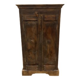 Mid 20th Century Boho Chic Wood Cabinet