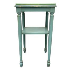 Sligh Furniture Shabby Chic Turquoise Side Table