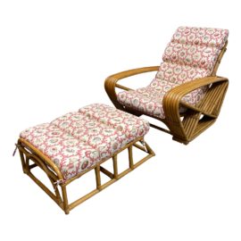 Paul Frankl Pretzel Lounge Chair + Ottoman