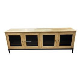 Room & Board Linear Custom Mesh Door Media Cabinet