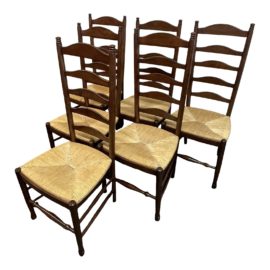 Williams-Sonoma Ladder-Back Dining Chairs, Set of 6. Original Price: $2,250