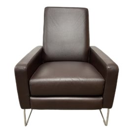 Design Within Reach Jeffrey Bernett + Nicholas Dodziuk Leather Flight Recliner. Original Price: $3,595