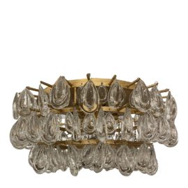 Visual Comfort Aerin Liscia Gilt Flush Mount Pendant. Original Price: $1,120
