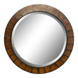 Contemporary Wood Mirror by World Market