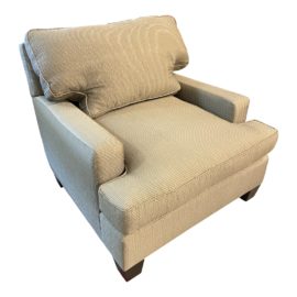 Barbara Barry for Baker Furniture Green Arm Chair. Original Price: $2,167