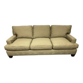 Barbara Barry for Baker Furniture Green Sofa. Original Price: $3,780
