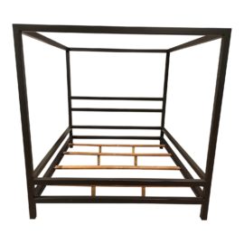 California King Metal Canopy Bed Frame