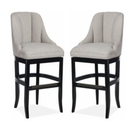 NEW Jessica Charles Maria Counter Swivel Barstools, a Pair. Original Price: $2,800