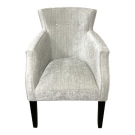 Bolier & Company Silver Crushed Velvet Arm Chair