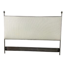 Eastern King Custom Design Metal + Fabric Headboard