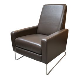 Design Within Reach American Leather Flight Leather Recliner. Original Price: $3,795