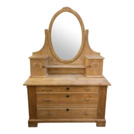 Antique Pine Dresser + Mirror