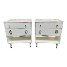 Anthropologie Marcell Nightstands, a Pair. Original Price: $896