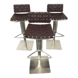 Safavieh Floyd Gas Lift Swivel Bar Stools- Set of Three