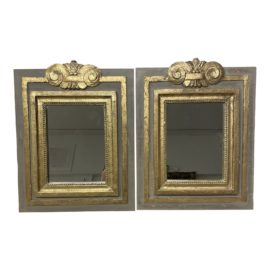 Vintage Style French Gold Gilt Wood Mirrors - a Pair. Original Price: $1,700