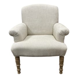 Boho Chic Linen Arm Chair