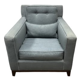 Mitchell Gold + + Bob Williams Slate Blue Arm Chair