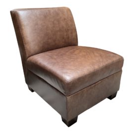 Pottery Barn Bernhardt Furniture Trevor Leather Side Chair. Original Price: $750
