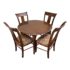 Nichols & Stone Provence Extension Table + Four Dining Chairs Set. Original Price: $2,915