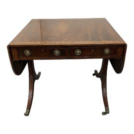 Late 18th Century English George Drop Leaf Side Table. Original Price: $8000