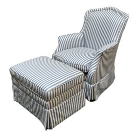 Key City Custom Chair + Ottoman. Original Price: $1,395