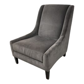 Room & Board Audrey Grey VelvetLounge Chair