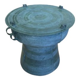 Burmese Bronze Karen Rain Frog Drum