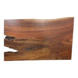 Full Size Custom Live Edge Wood Slab Wall Headboard