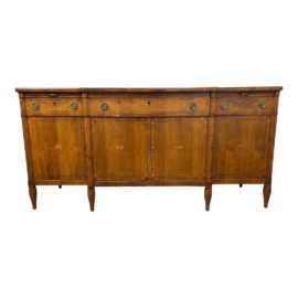 Mid 19th Century German Inlaid Sideboard + Key