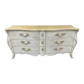 Late 20th Century Louix Style French Bombe Six Drawer Dresser