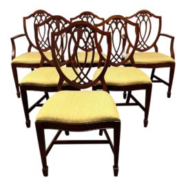 Ethan Allen Mahogany Dinign Chairs - Set of Six