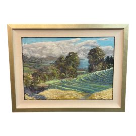 Michael Clements Kula Panorama Framed Pastel. Original Price: $3,100