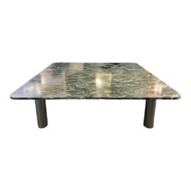 Marco Zanuso Italian Zanotta Monumental Green Marble Marcuso Coffee Table