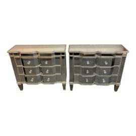 Pulaski Furniture Marquis Mirrored Chests, a Pair