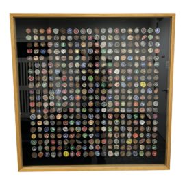 Custom Bottlecap Grid Shadow Box
