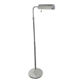 Contemporary Chrome Finish Adjustable Floor Lamp
