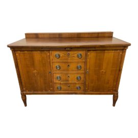 Mid 19th Century German Inlaid Sideboard + Key