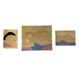 Neal Turner Nude Triptych Canvas